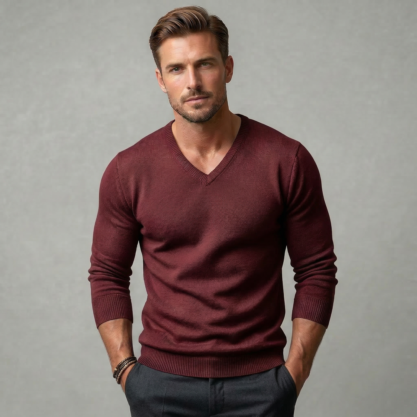 Men’s V-Neck Sweater